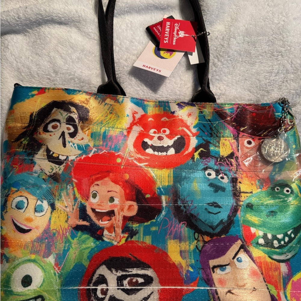 Harveys Pixar Colorful Character Tote Bag